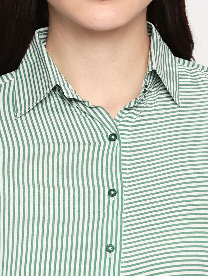 green striped regular shirt - 17709505 -  Standard Image - 4