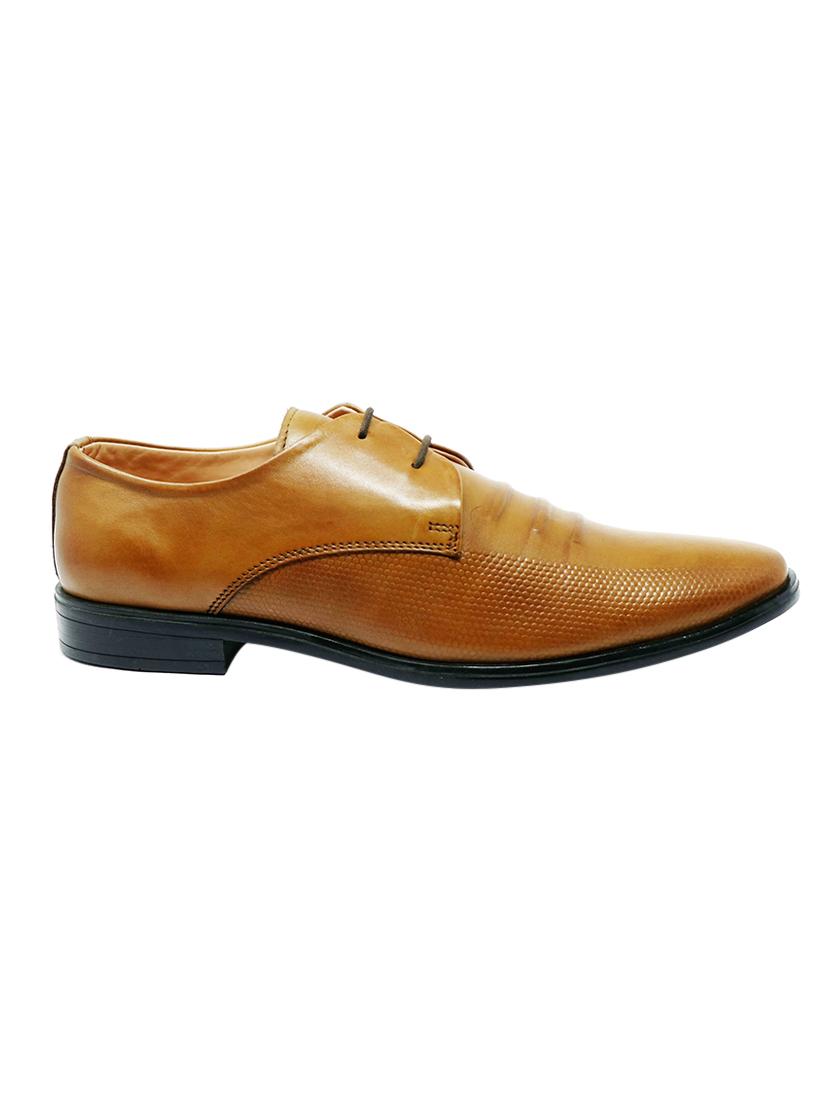 brown leather laceup derbies - 17709524 -  Standard Image - 1