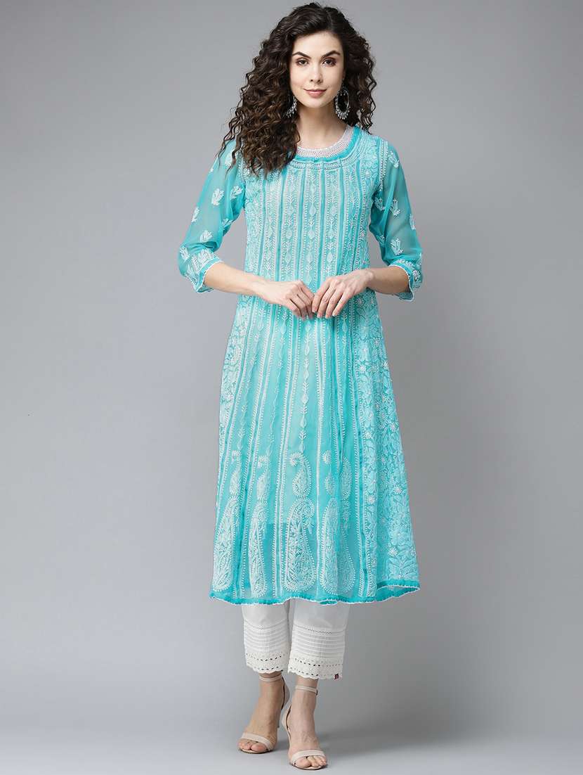 women's flared kurta - 17709551 - Standard Image - 1