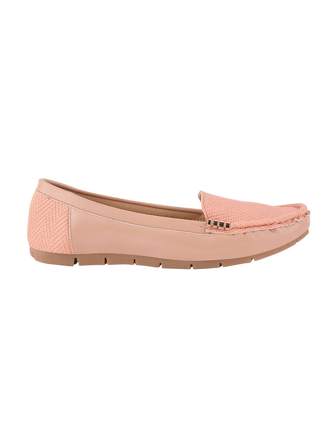 pink synthetic slip on loafers - 17710126 -  Standard Image - 1