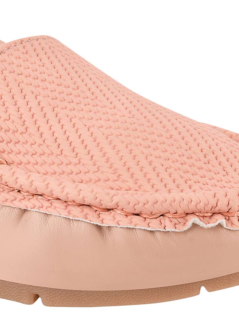 pink synthetic slip on loafers - 17710126 -  Standard Image - 4