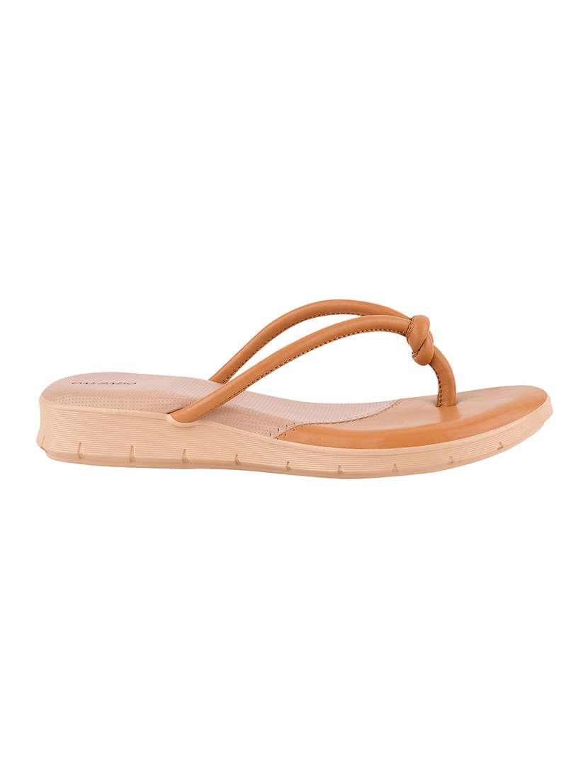 brown toe separator sandal - 17710329 -  Standard Image - 1