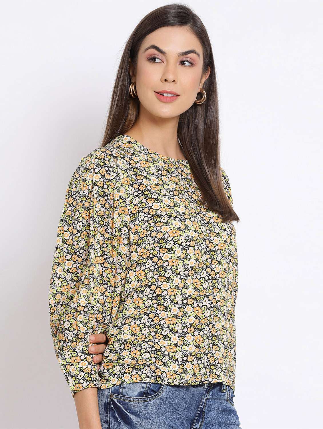 women's straight round neck top - 17715047 -  Standard Image - 1