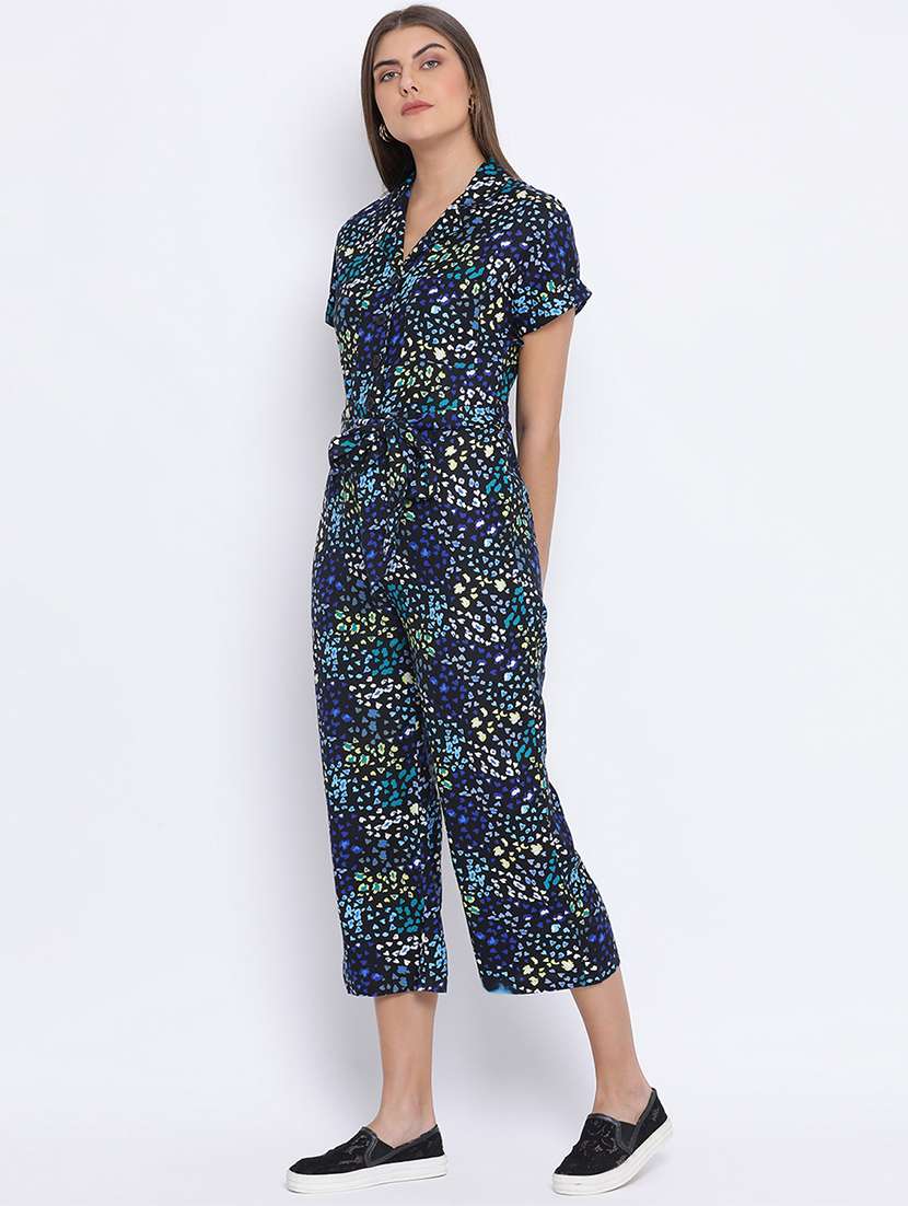 printed 3/4th jumpsuit  - 17715263 -  Standard Image - 1