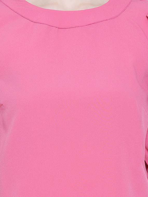 women's straight round neck top - 17715284 -  Standard Image - 4