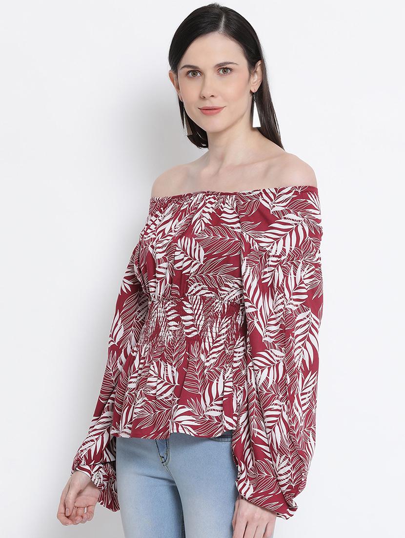 women's peplum off shoulder top - 17715292 - Standard Image - 1