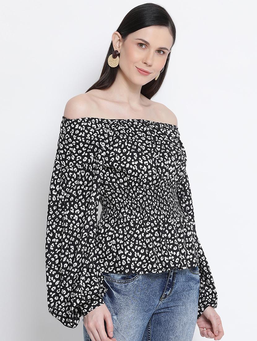 women's blouson off shoulder top - 17715294 -  Standard Image - 1
