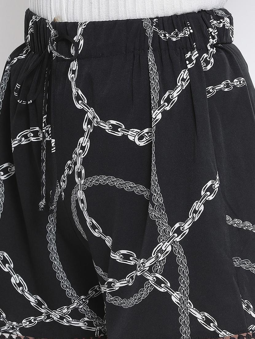 drawstring waist printed short - 17715375 - Standard Image - 4