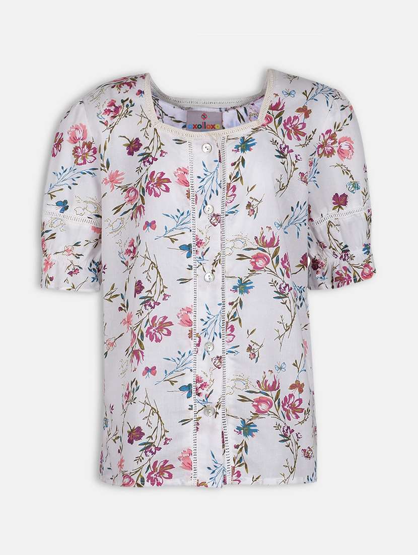 girls square neck top