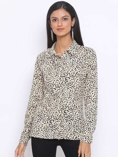 animal print regular shirt - 17715700 - Standard Image - 0