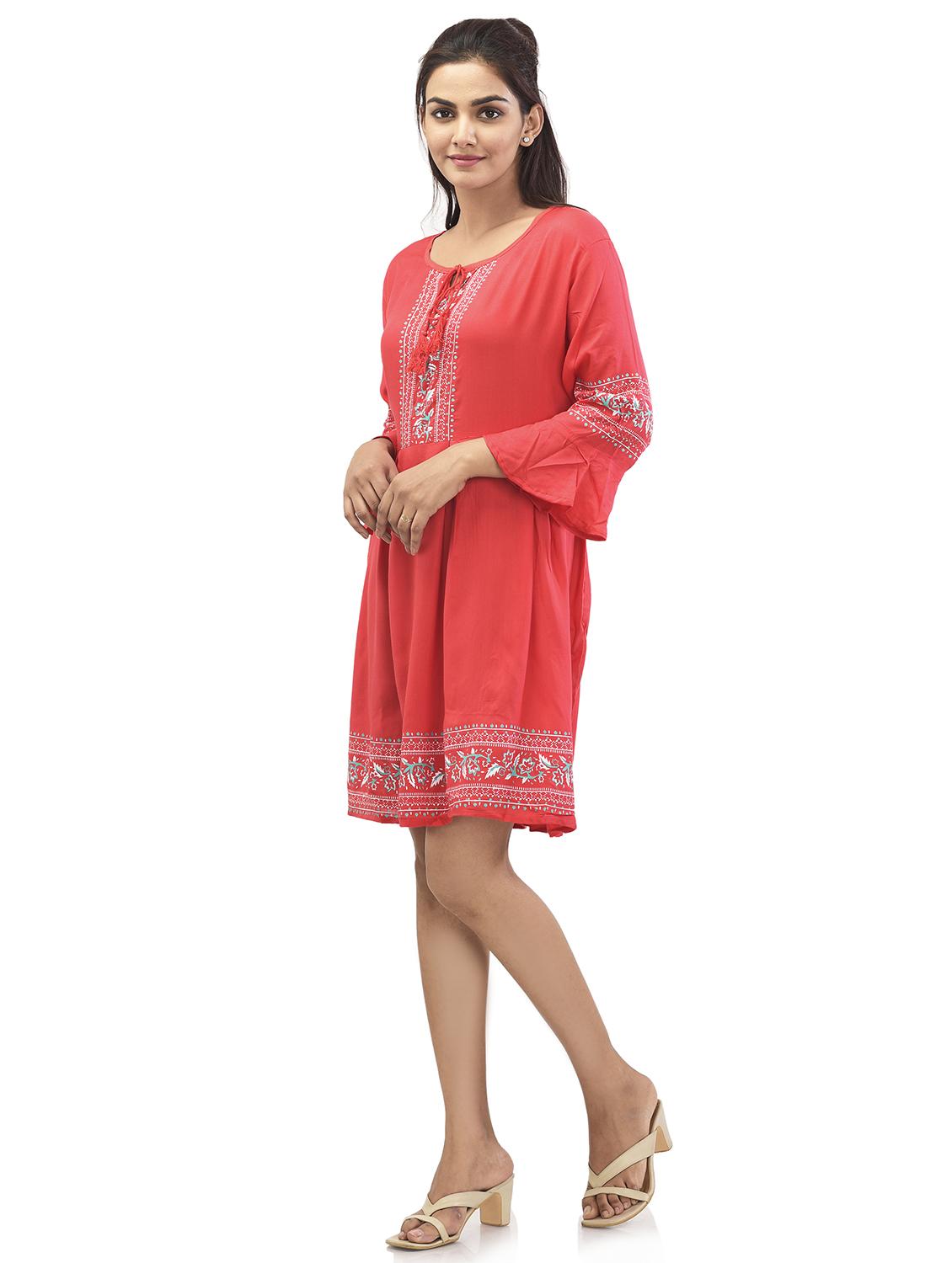 floral fit & flare dress - 17715811 - Standard Image - 1