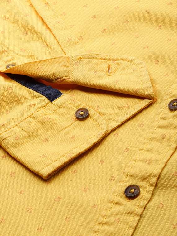 yellow printed casual shirt - 17716224 -  Standard Image - 4