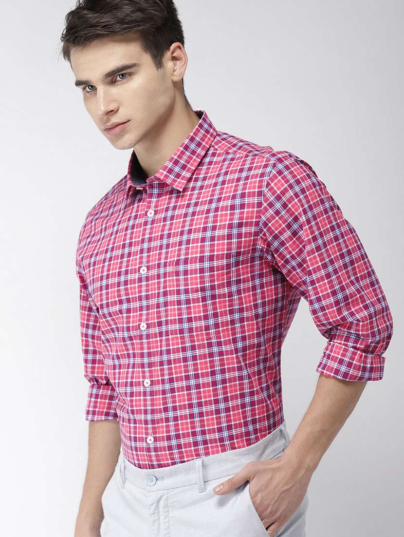 pink checkered casual shirt - 17716464 -  Standard Image - 1