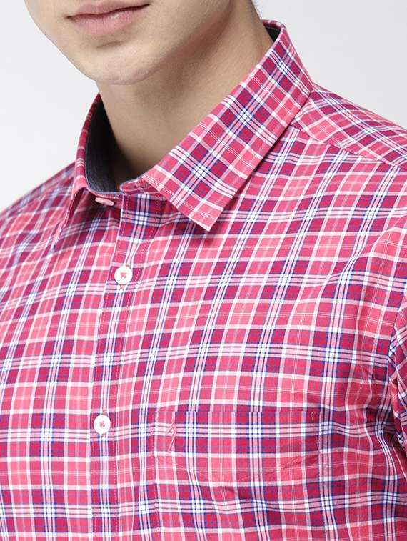 pink checkered casual shirt - 17716464 -  Standard Image - 4