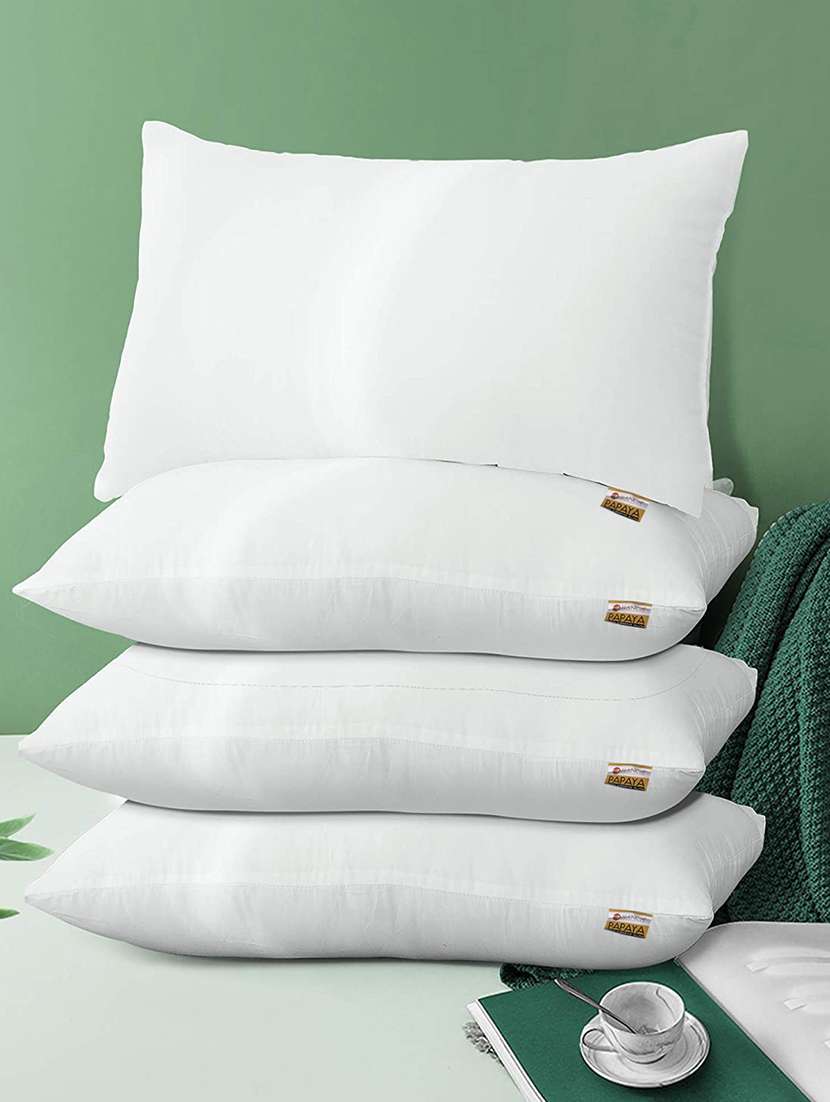 bianca medium-firm ultra-soft fiber orthopedic pillow for neck & back support  [with micro.silk filling] -4pc 16 x 24