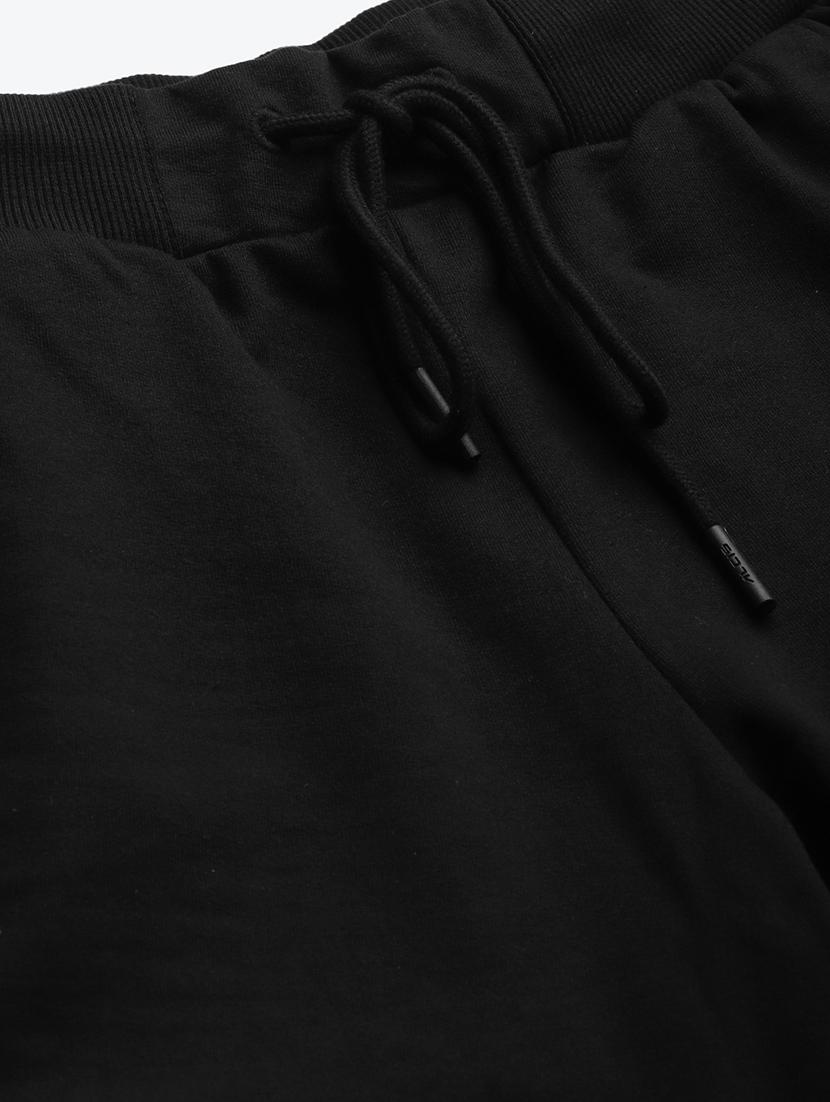 high rise solid track pants - 17718713 - Standard Image - 4