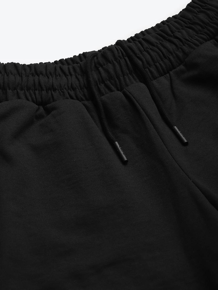 high rise solid track pants - 17718717 - Standard Image - 4