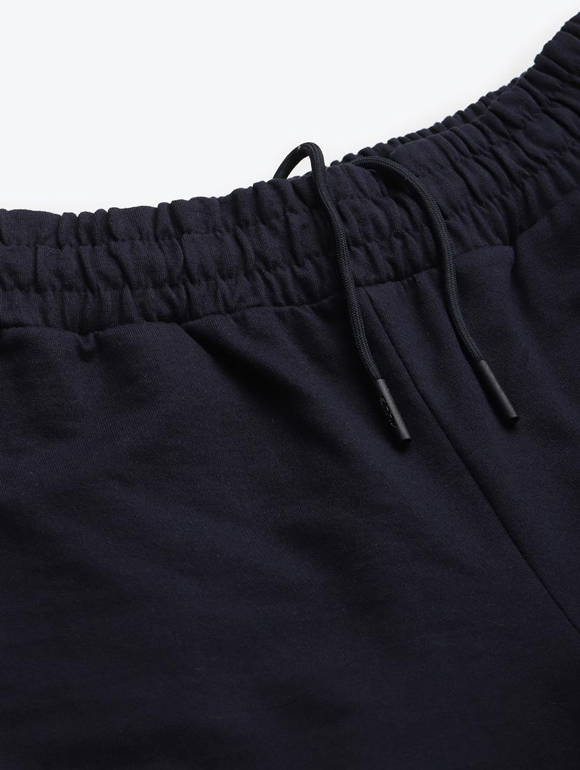 high rise solid track pants - 17718718 - Standard Image - 4