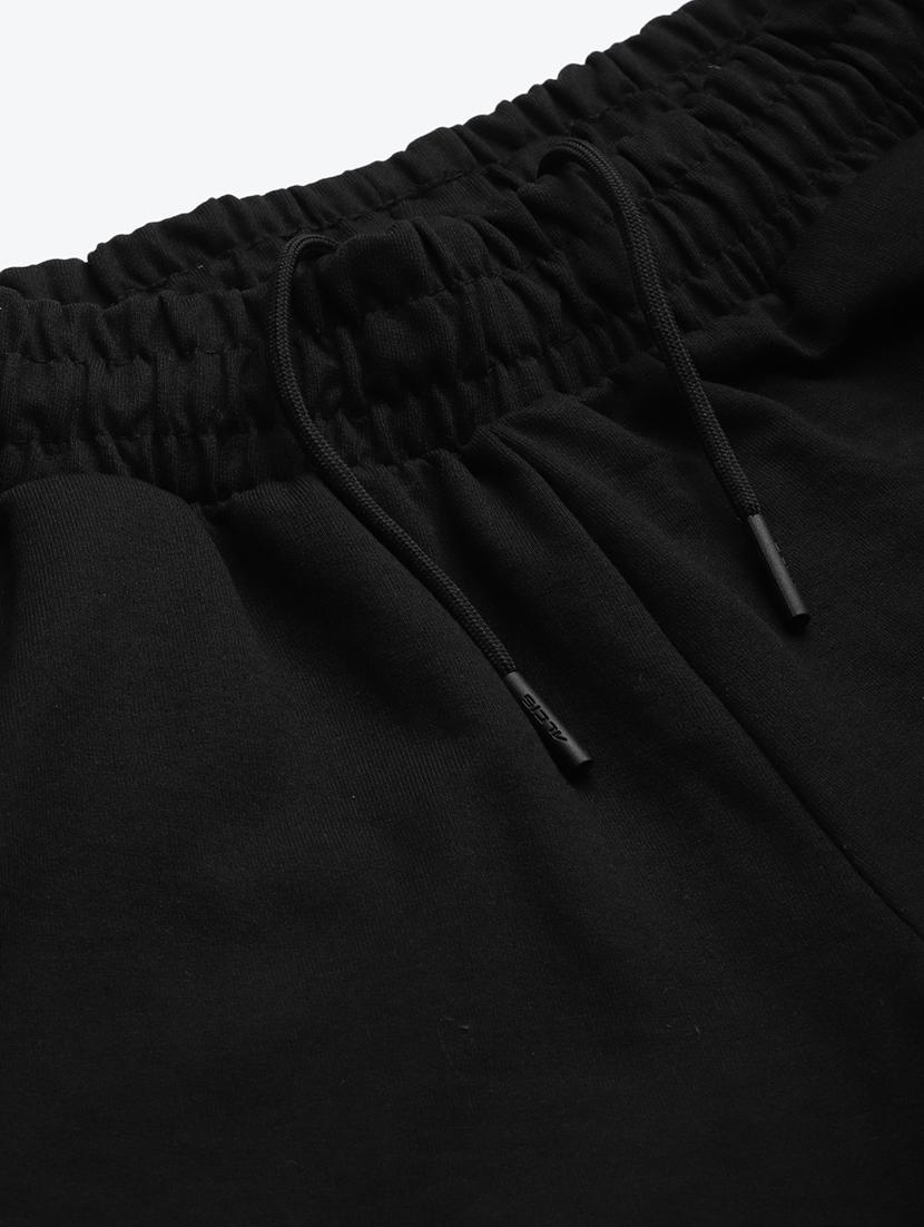 high rise solid track pants - 17718719 - Standard Image - 4