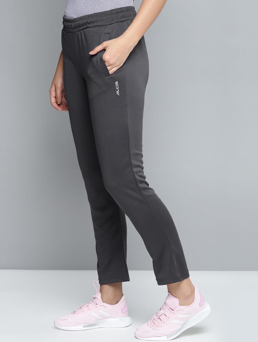 high rise solid track pant - 17718723 -  Standard Image - 1
