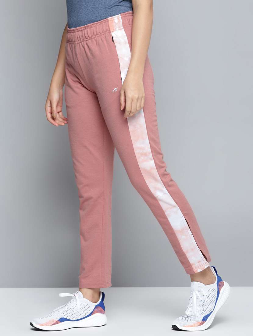 high rise solid track pant - 17718726 - Standard Image - 1
