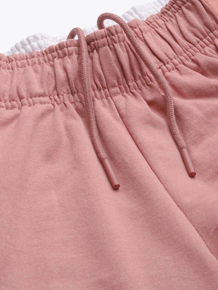 high rise solid track pant - 17718726 - Standard Image - 4