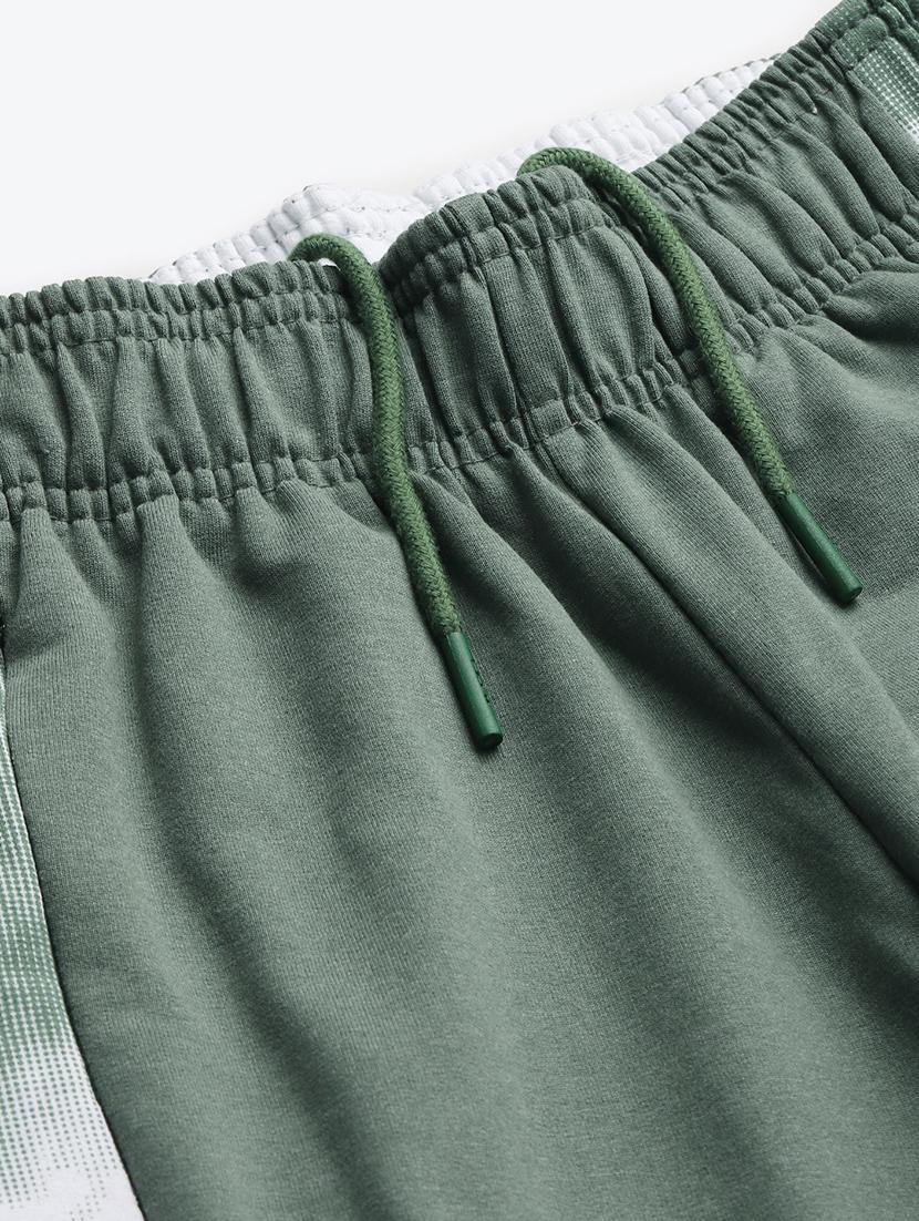 high rise solid track pant - 17718727 - Standard Image - 4