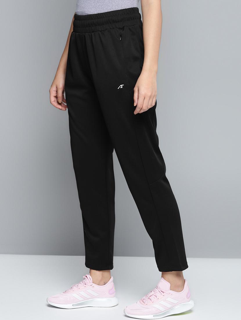 high rise solid track pant - 17718728 -  Standard Image - 1