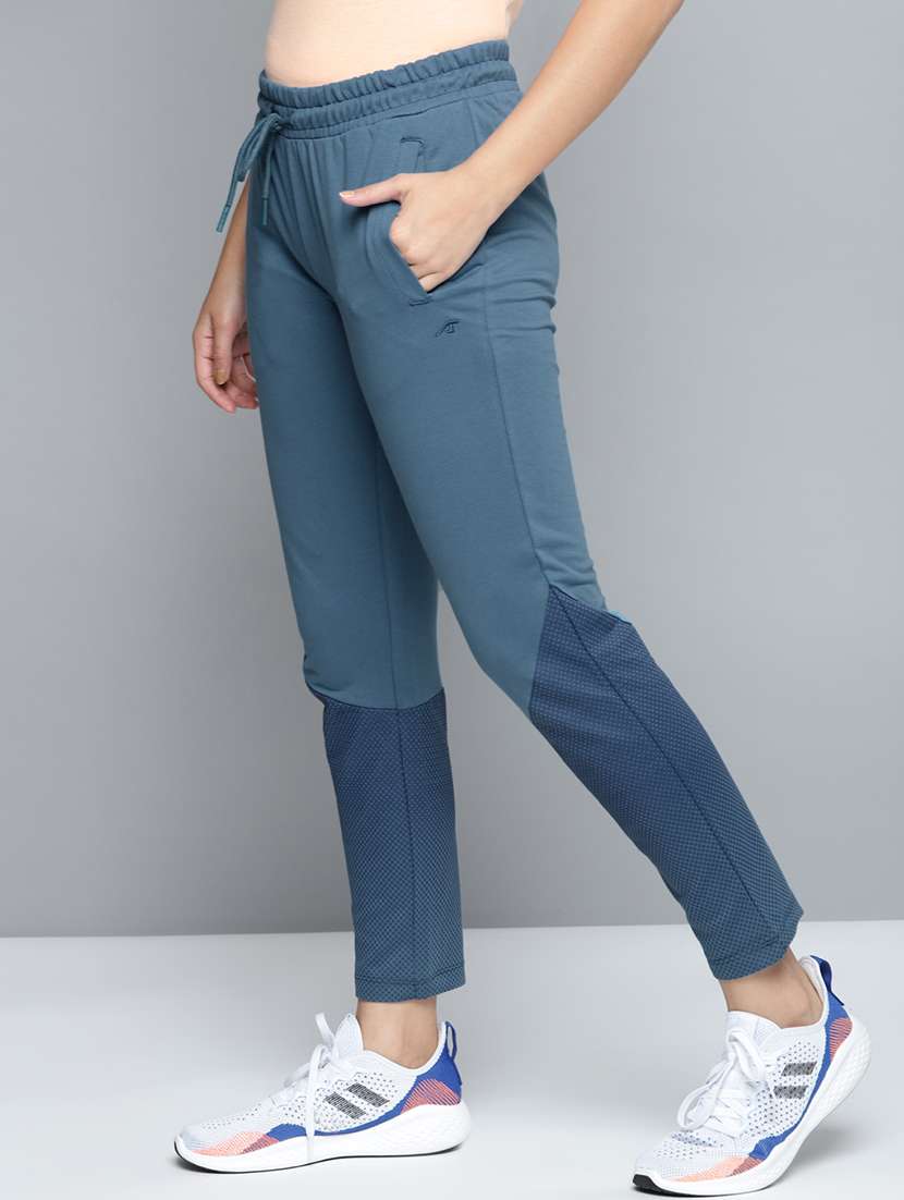 high rise solid track pant - 17718729 -  Standard Image - 1