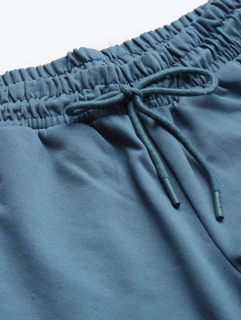high rise solid track pant - 17718729 - Standard Image - 4