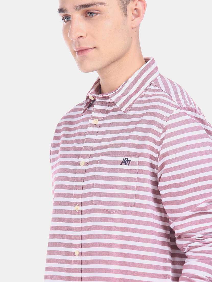 red striped casual shirt - 17727442 -  Standard Image - 4