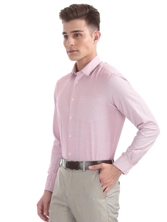 pink checkered formal shirt - 17727580 -  Standard Image - 1