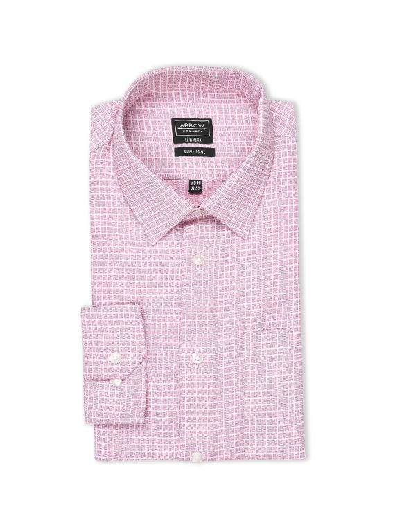 pink checkered formal shirt - 17727580 - Standard Image - 4