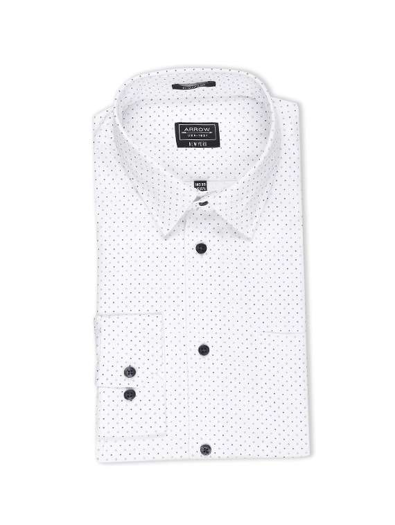 white printed formal shirt - 17727596 - Standard Image - 4
