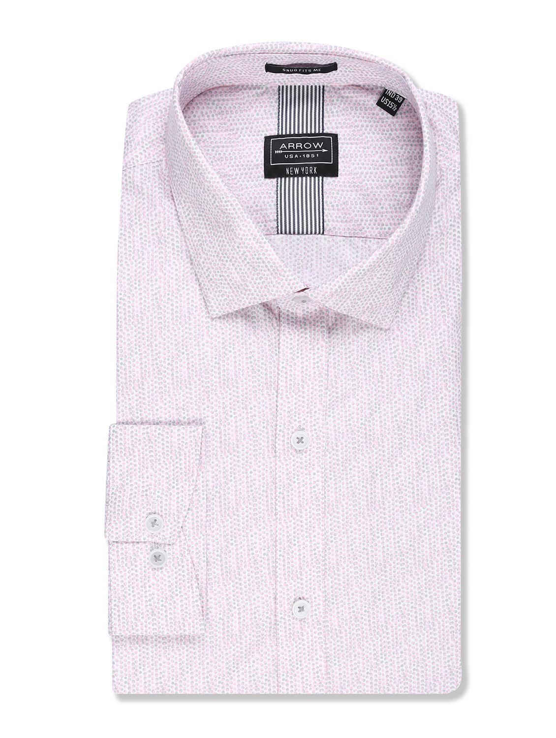 pink printed formal shirt - 17727733 - Standard Image - 4