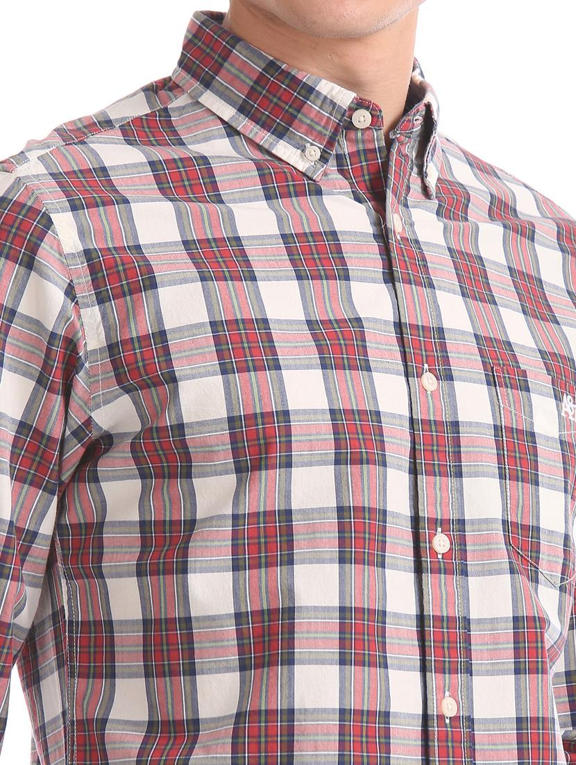 multi colored checkered casual shirt - 17728555 - Standard Image - 4