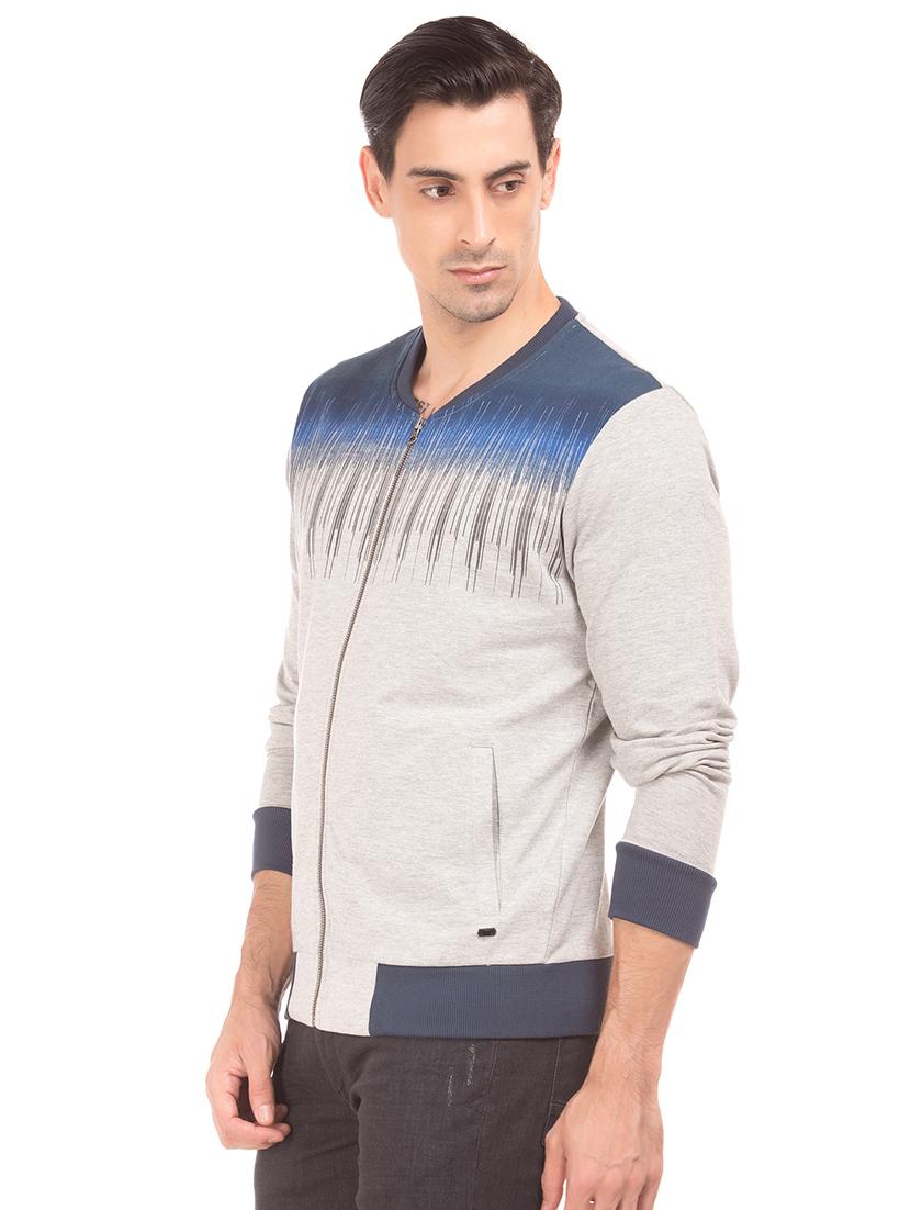 beige printed sweatshirt - 17729101 - Standard Image - 1