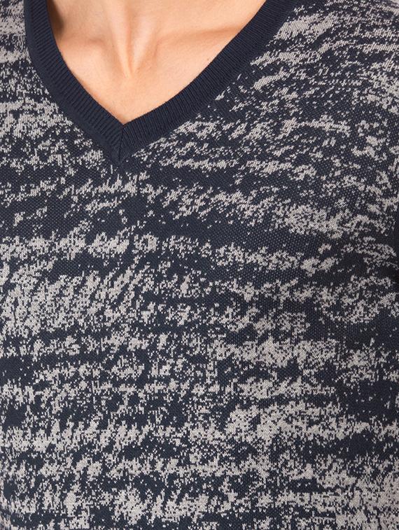navy blue printed pullover - 17730173 - Standard Image - 4