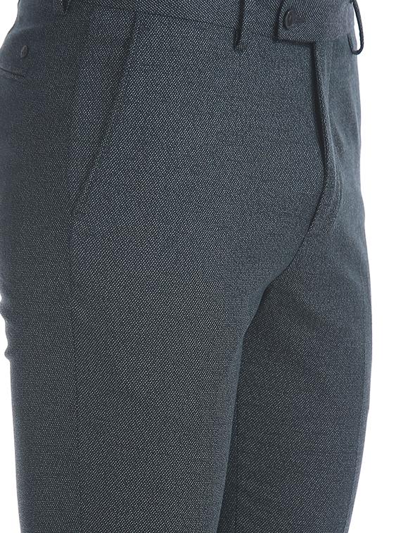 grey textured flat front formal trouser - 17731320 - Standard Image - 4