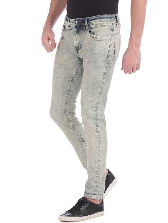 grey heavy washed jeans - 17731765 - Standard Image - 1