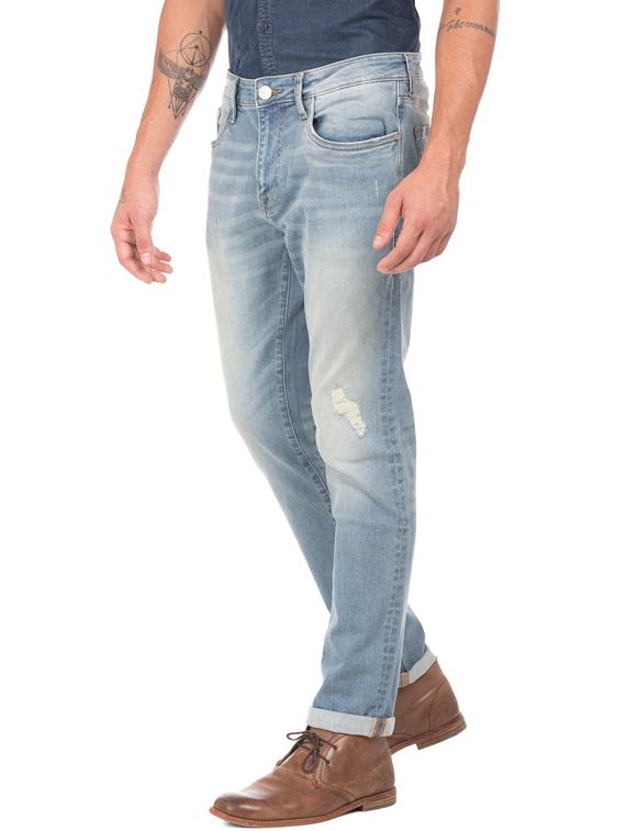 blue light washed denim jeans - 17731833 - Standard Image - 1
