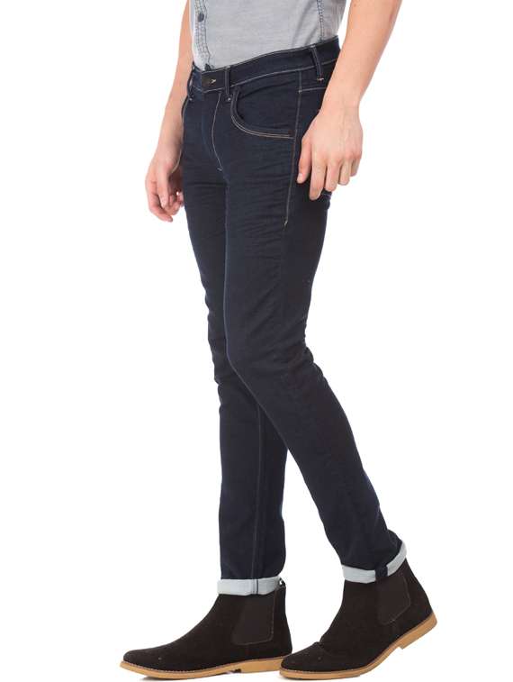 blue plain denim jeans - 17731921 - Standard Image - 1
