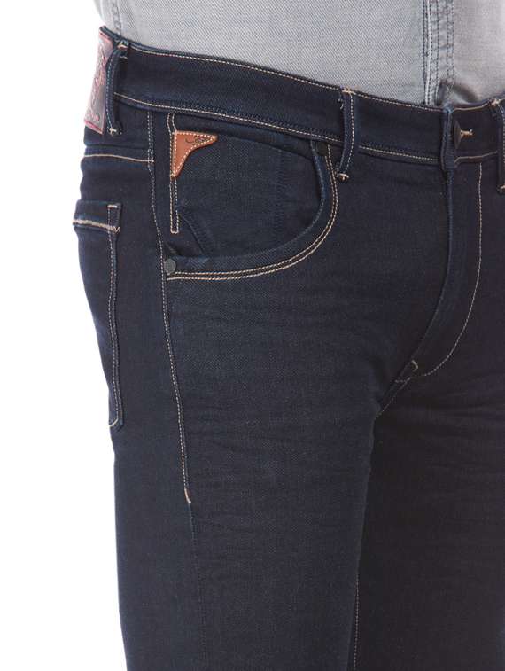 blue plain denim jeans - 17731921 - Standard Image - 4