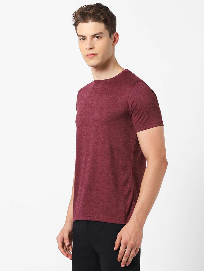 maroon solid t-shirt - 17732463 -  Standard Image - 1