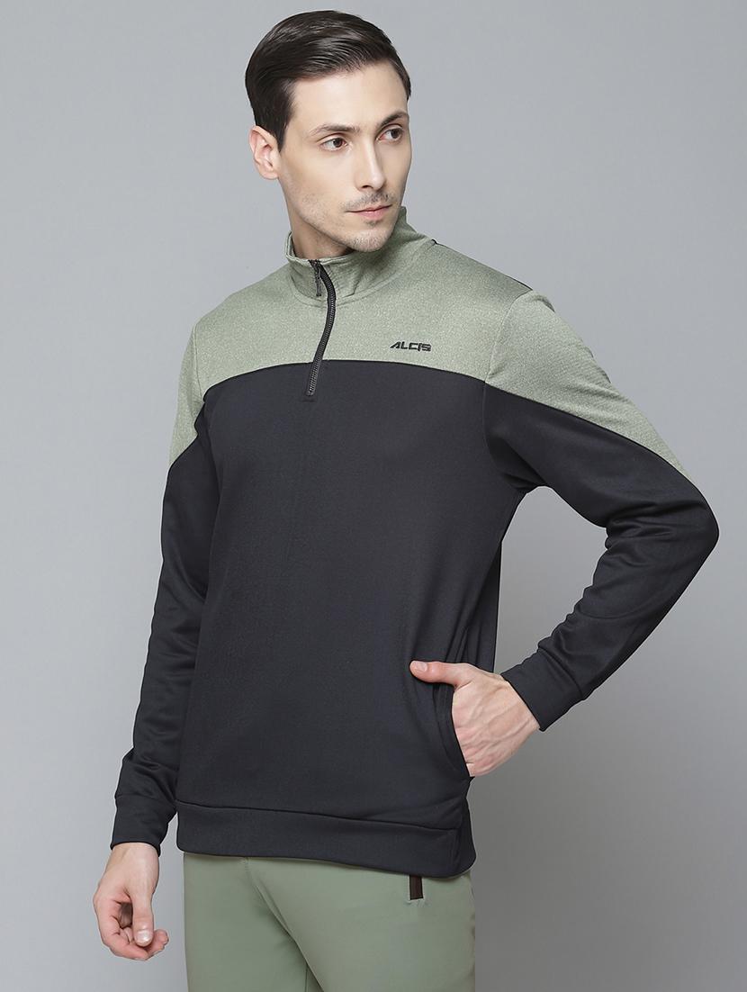 black color block sweatshirt - 17732908 -  Standard Image - 1