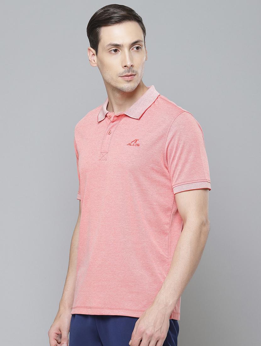 red solid polo t-shirt - 17732923 - Standard Image - 1