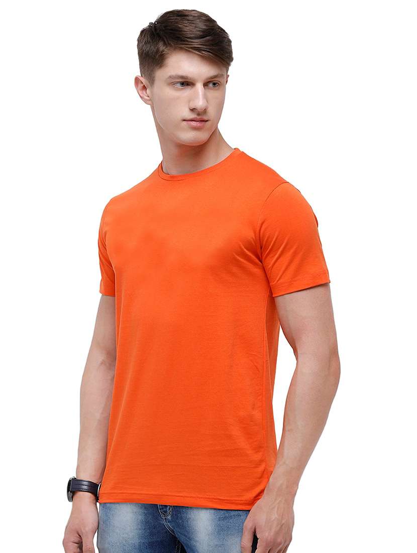 orange solid t-shirt - 17733119 -  Standard Image - 1