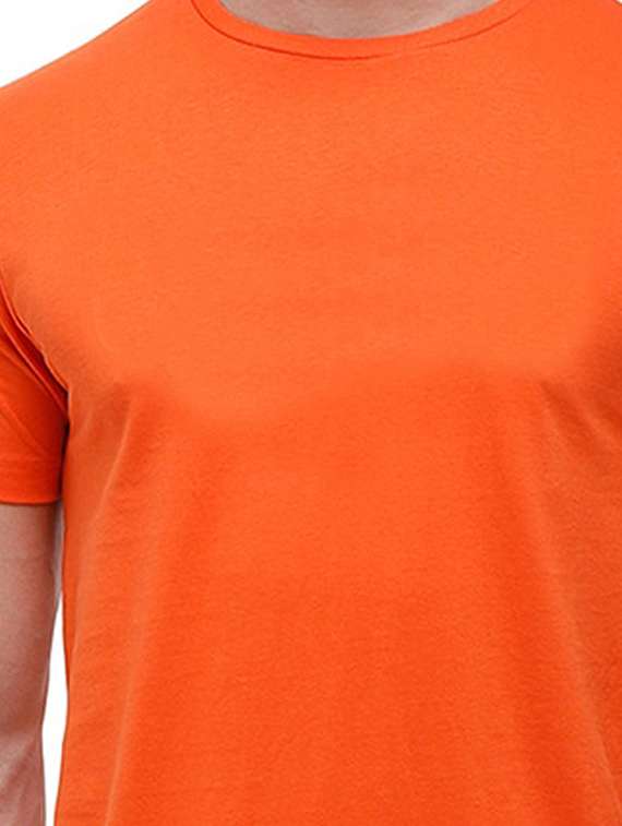 orange solid t-shirt - 17733119 - Standard Image - 4