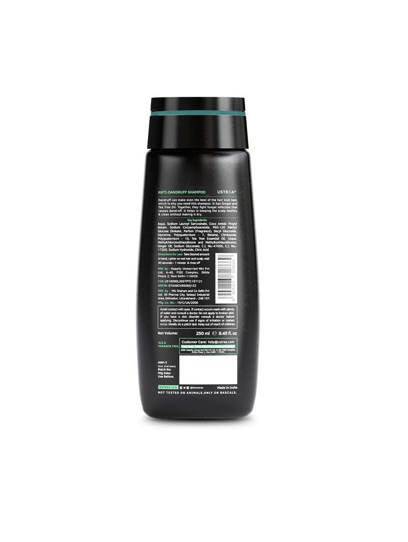 ustraa anti dandruff shampoo - 250ml and ustraa hair wax strong hold matte look - 100g - 17733138 - Standard Image - 4
