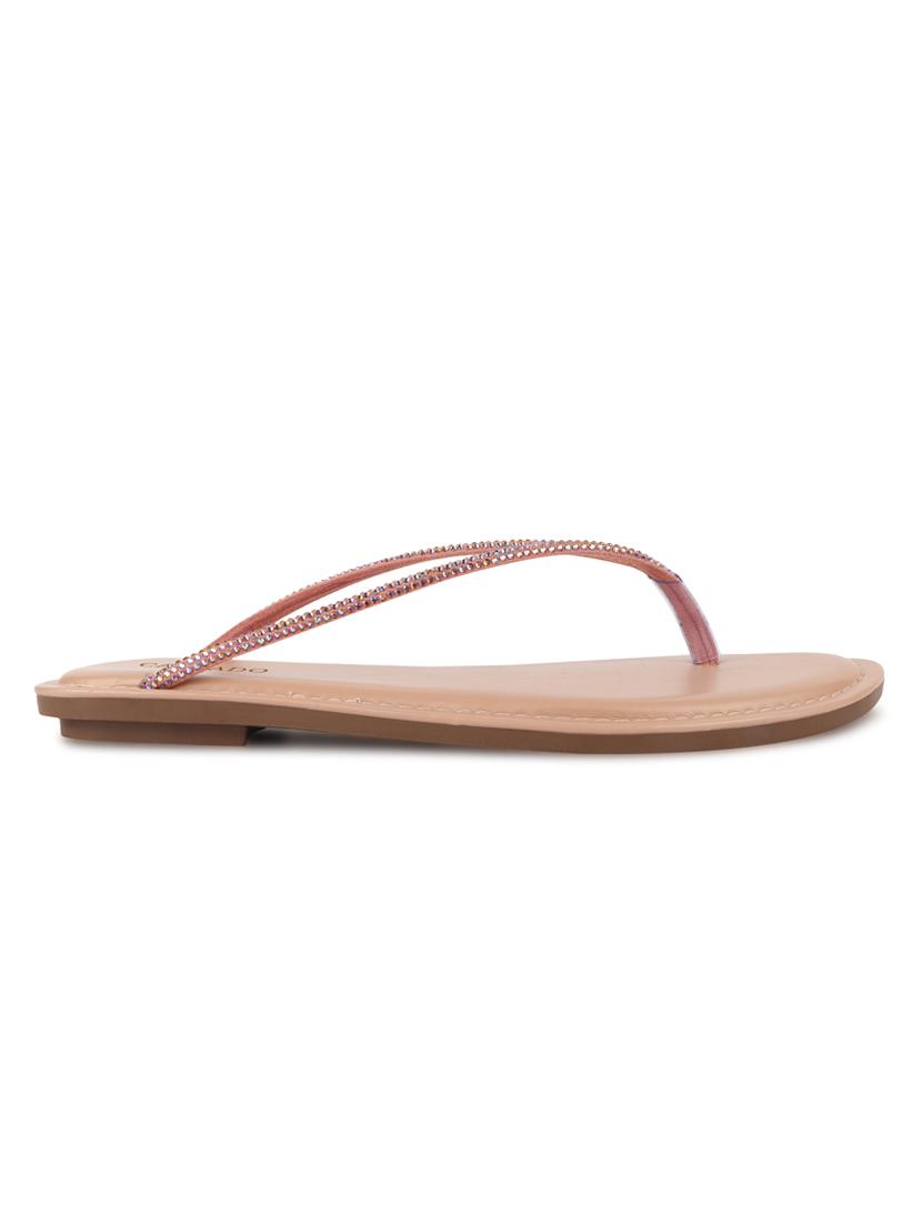 pink flat forms sandals - 17734071 - Standard Image - 1